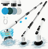 Rechargeable Electric Spin Scrubber with Extendable Handle