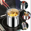 • “Stainless Steel Fry Basket Pot for Home Cooking”